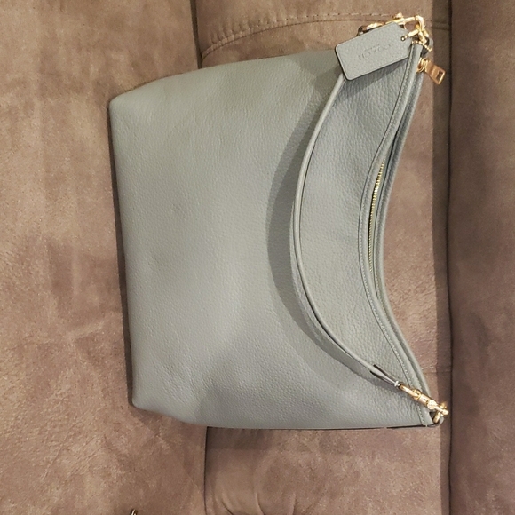 Coach Pebble Sage Shoulder Bag with Gold Hardware - Picture 7 of 8